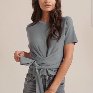 Modern Citizen Jude Cropped Wrap Blouse - Large